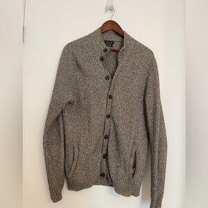 Men Brown Cotton Cardigan
